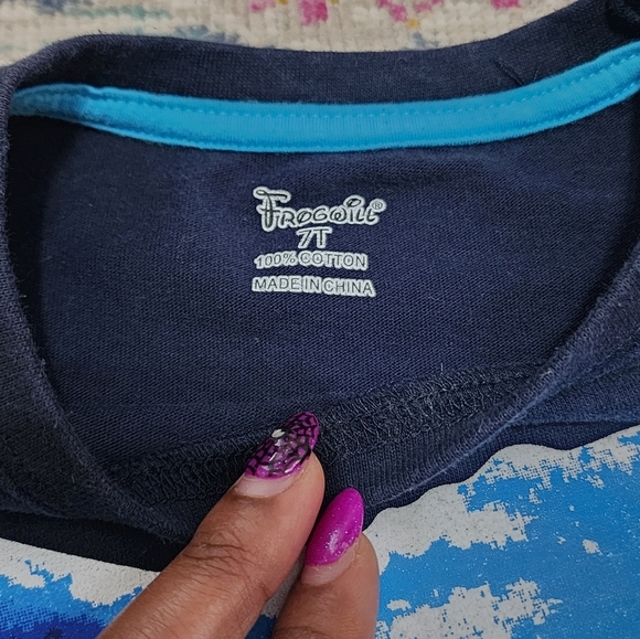 Frogwill Boys Navy Graphic Tyrannosaurus Top, sz 7T (Prive Per Shirt) - Picture 2 of 5